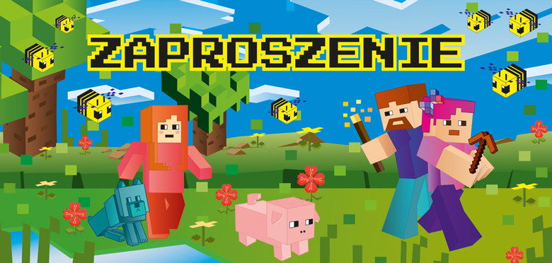 Zaproszenie na urodziny Gra 2 5szt Henry